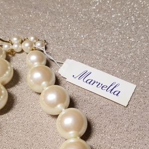 Marvella Jewelry - Vintage Marvella Pearl Necklace w/tags Marvella Jewelry - Vintage Marvella Pearl Necklace w/tags